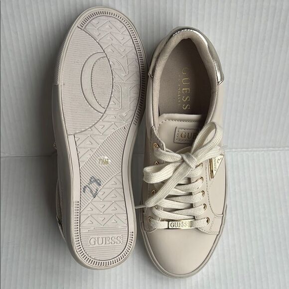 GUESS Cream Sneakers size 7.5 - Picture 10 of 14